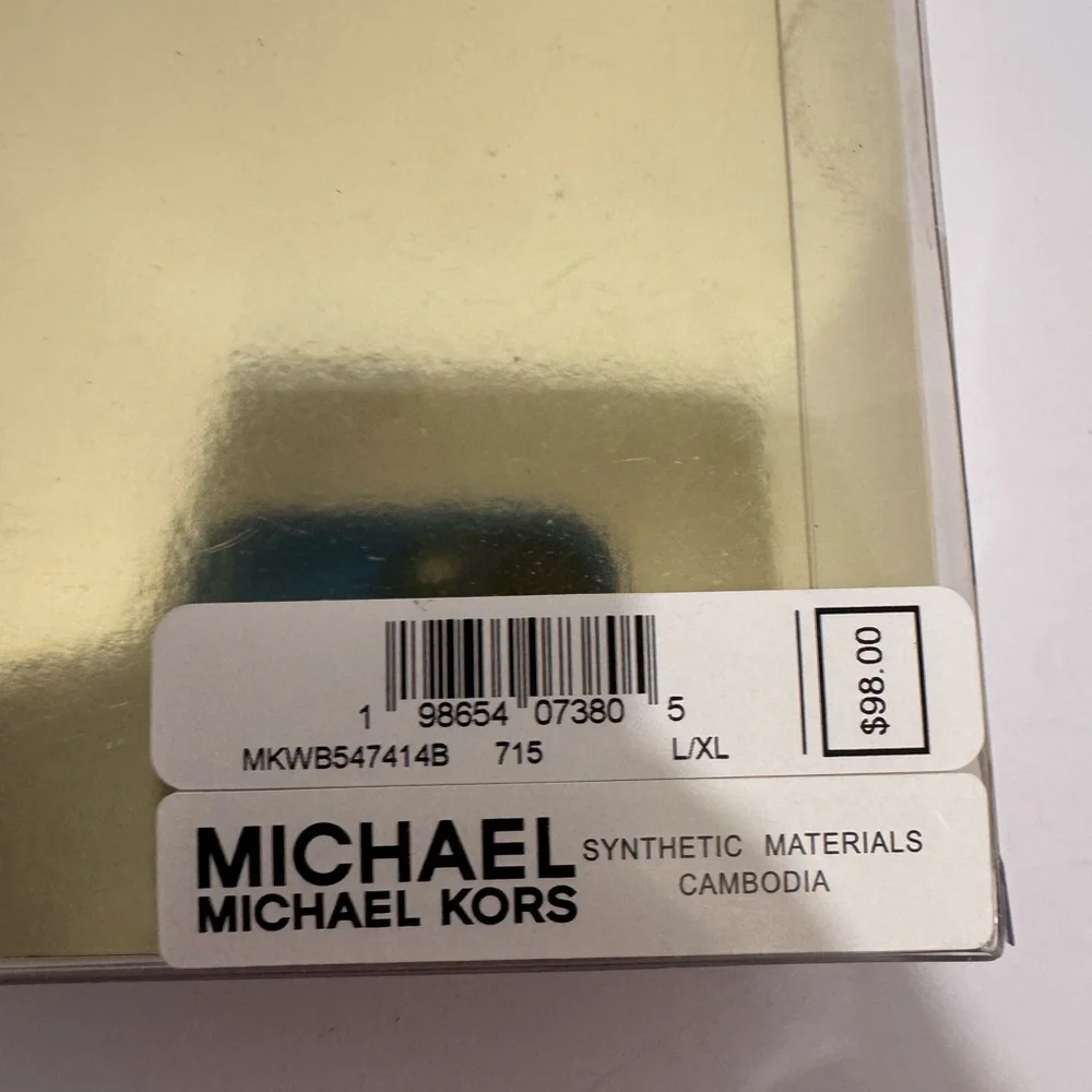 Michael Kors Two Tone Gold Monogram Belt Women’s Size L/XL Gold Plated Hardware - Picture 7 of 10